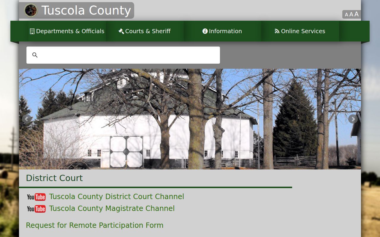 Tuscola County traffic court records on the 71B District Court page